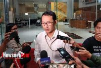 Foto: Juru Bicara KPK Budi Prasetyo saat ditemui awak media di Gedung Merah Putih KPK (Inewsnet.com/Mila Apriliani)